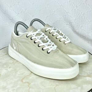 Nike Sneakers Womens 7.5 Beige Canvas Vintage Platform Lace Up Comfort Shoes